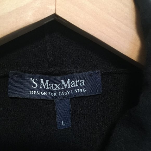'S Max Mara cap sleeve high neck knit top size L - Picture 2 of 5